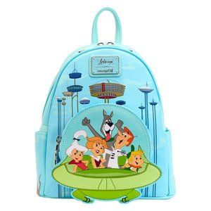 The Jetsons Spaceship By Loungefly Bag Charm Exclusive Mini Backpack Retro CUTE